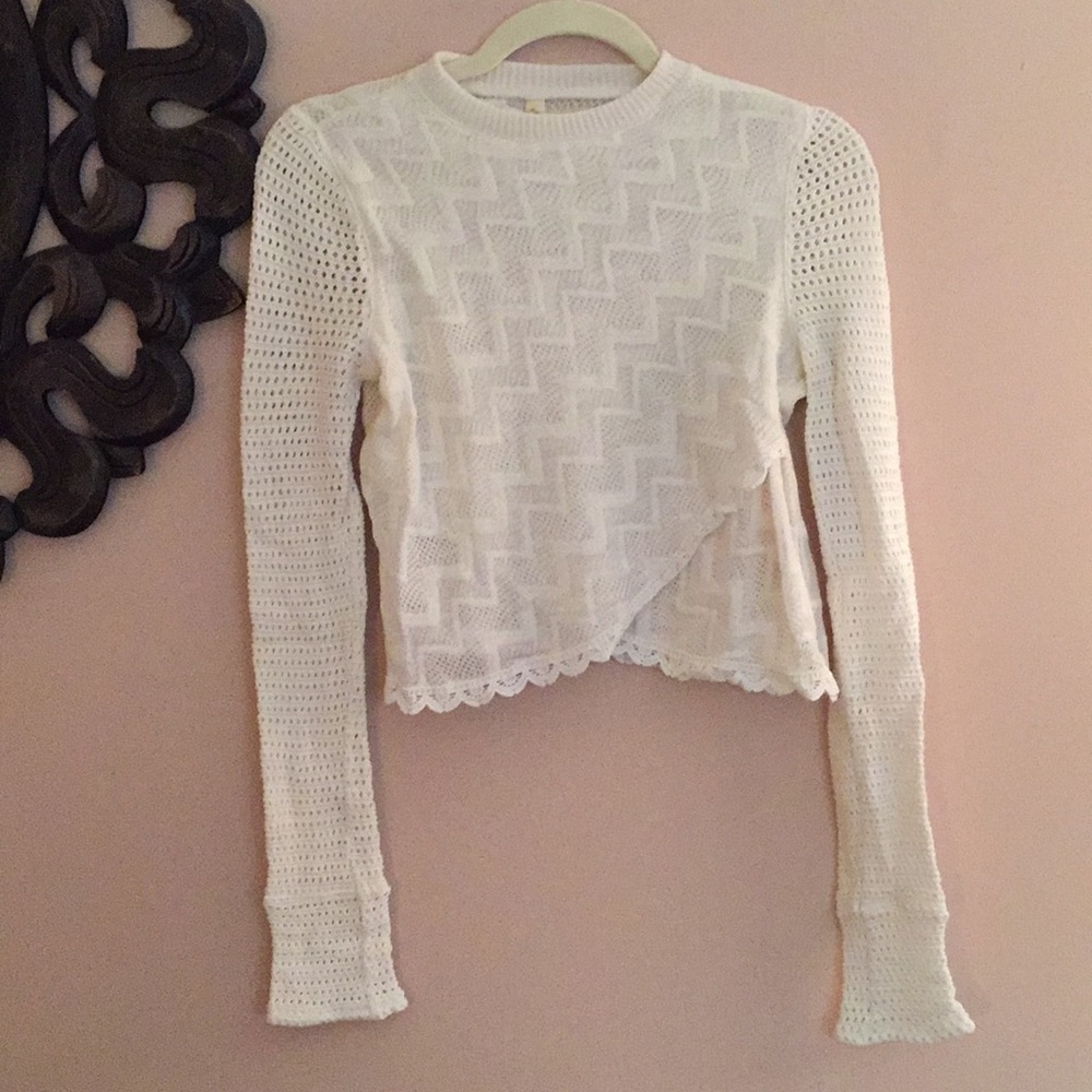 NWOT Free People Crochet Crop Top